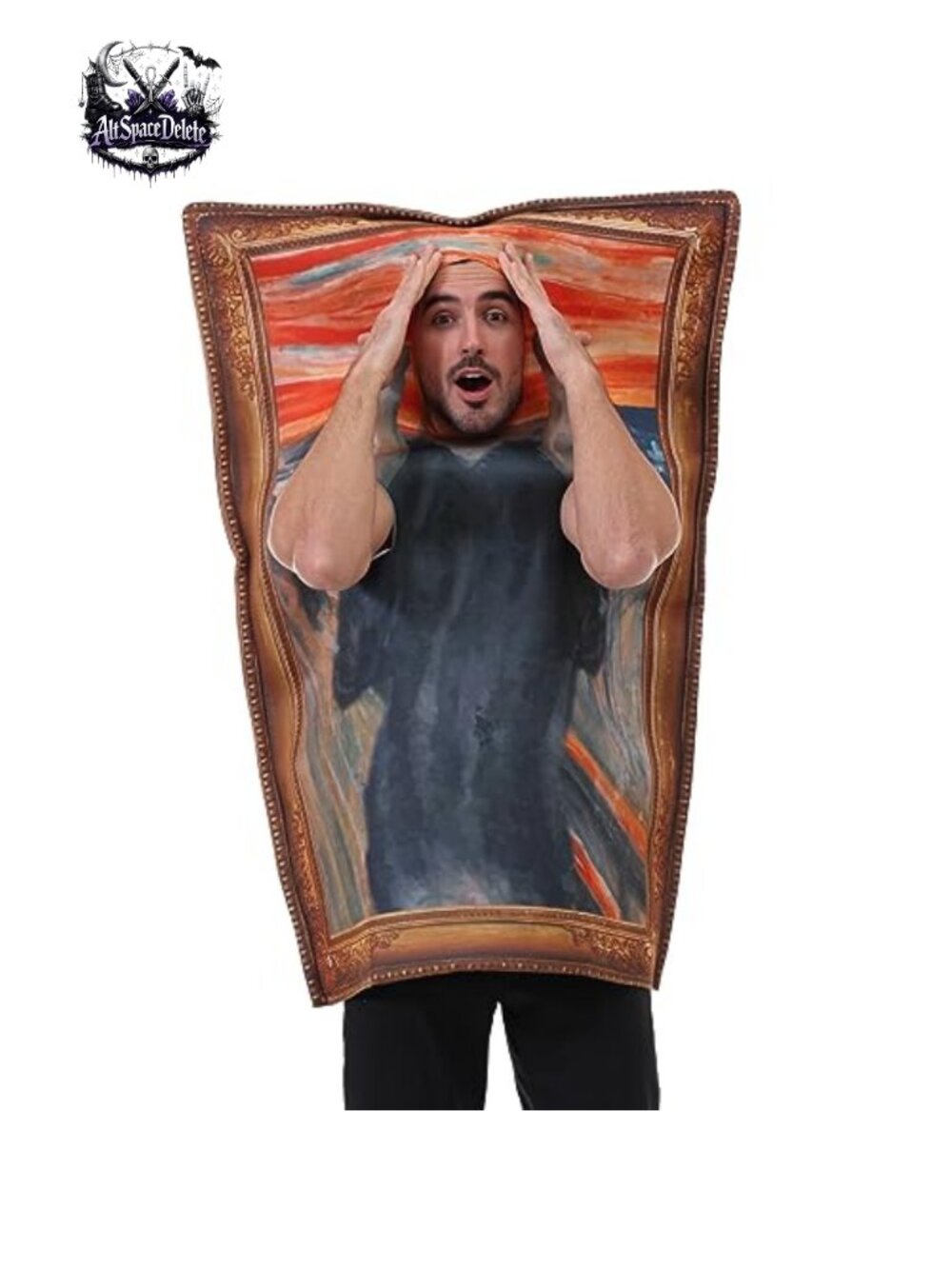 Famous Painting The Scream Costume Dress Halloween Cosplay One Size
